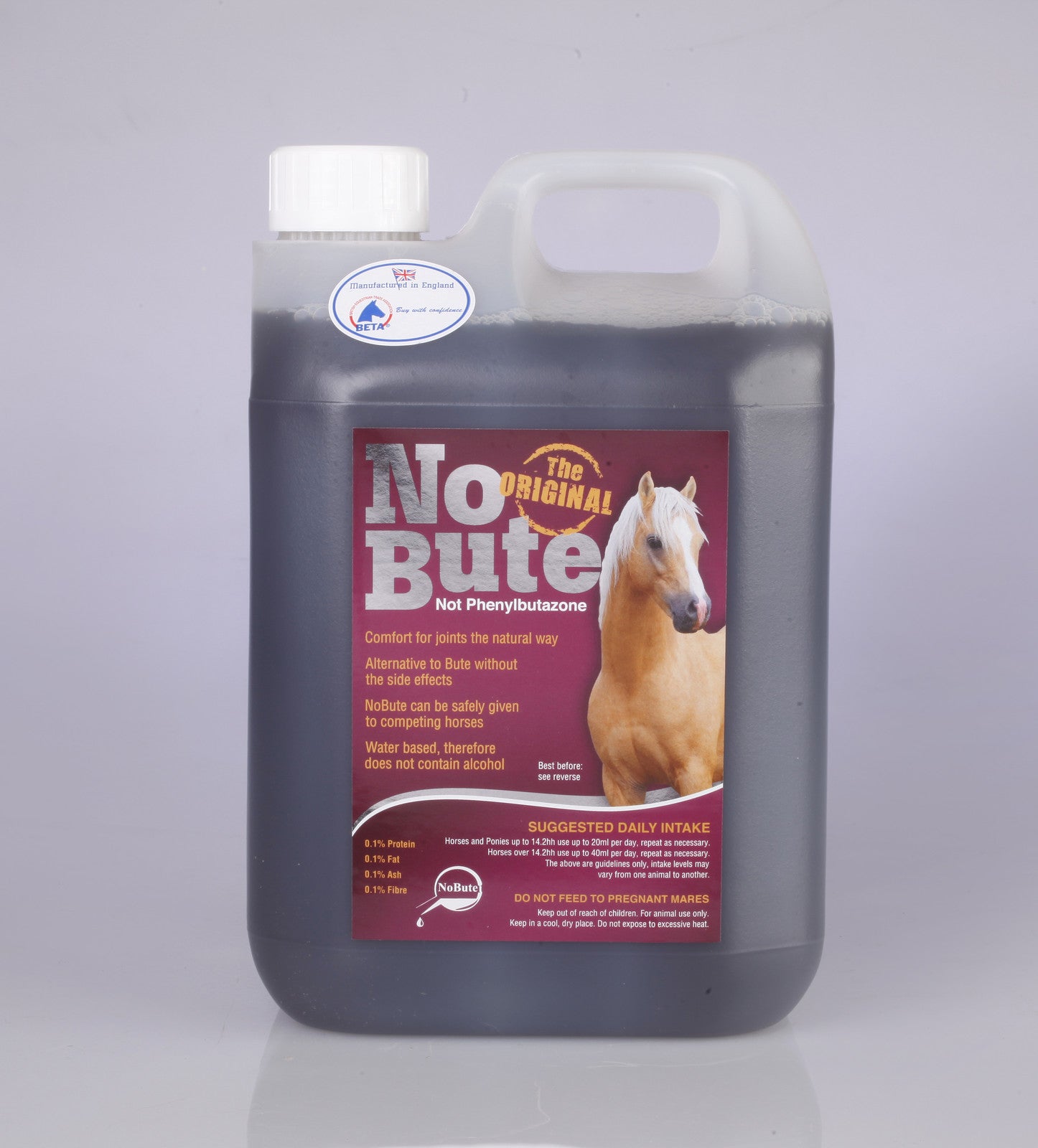 NO BUTE Devils Claw ARTHRITIS supplement NOBUTE 1, 2.5, 5 Litre