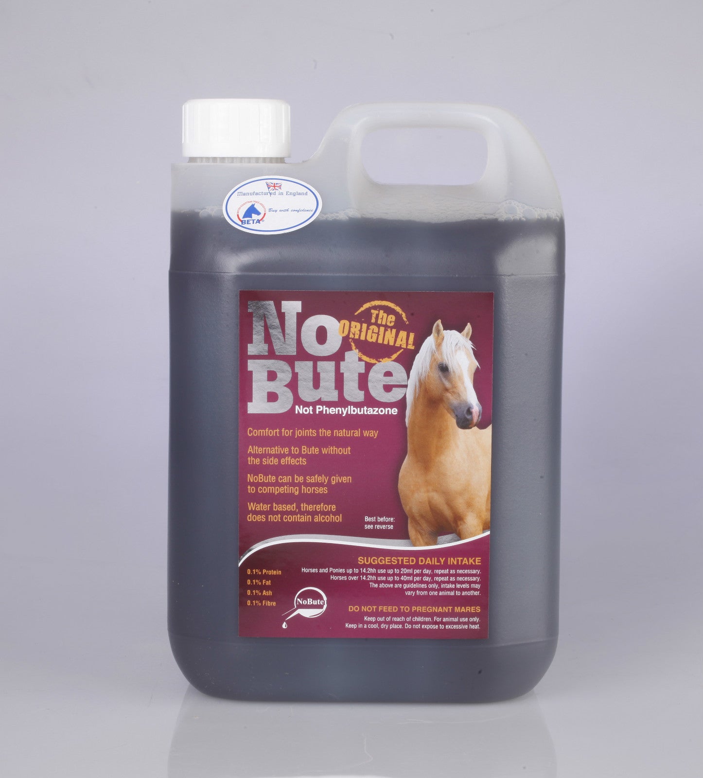 NO BUTE Devils Claw ARTHRITIS supplement NOBUTE 1, 2.5, 5 Litre