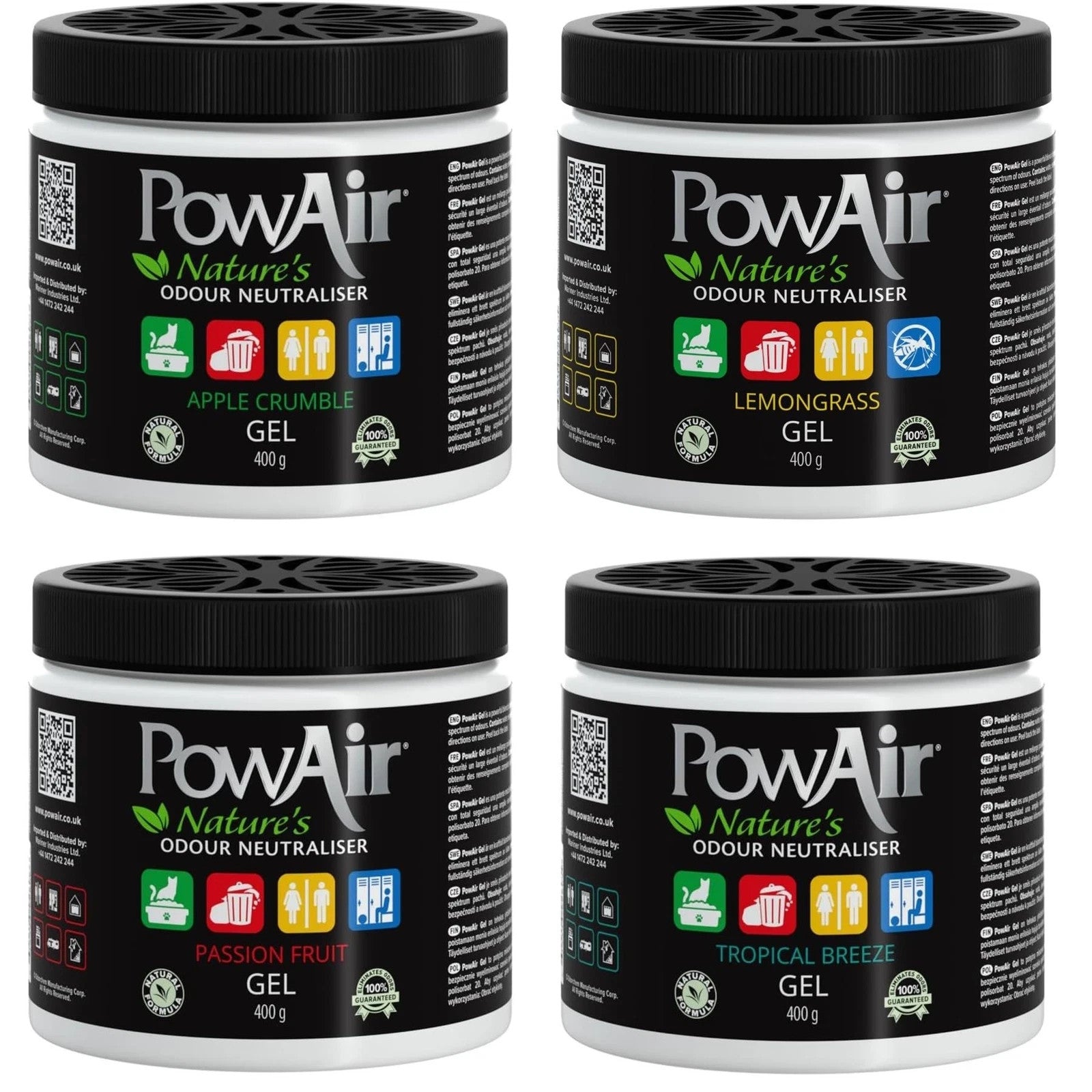 Odour Neutraliser Natural Pet Safe Remove Bad Smells Guaranteed PowAir Gel